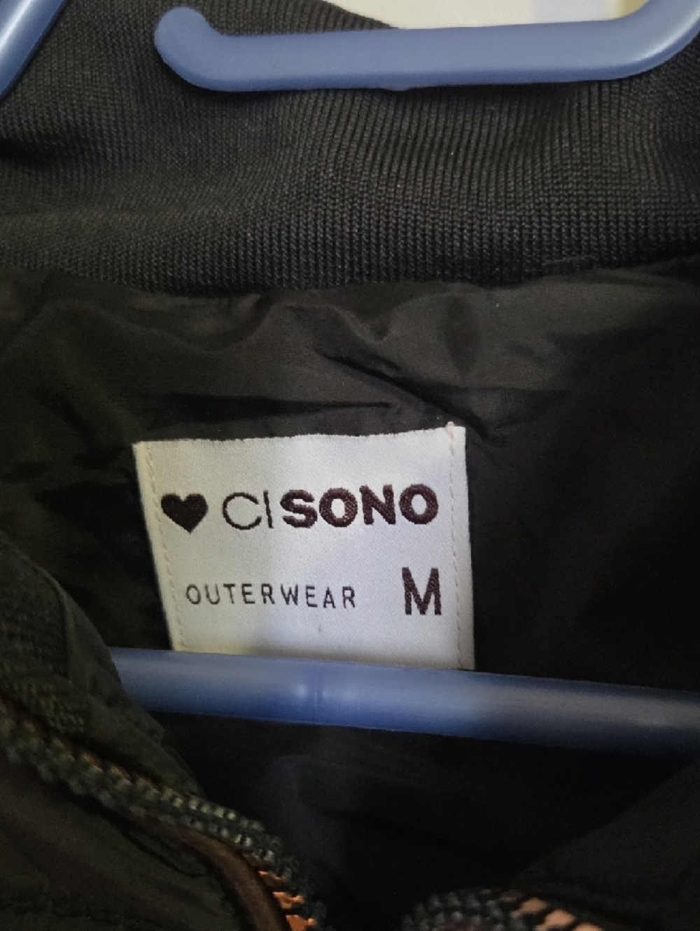 Ci Sono Black Quilted Puffer Jacket with Rose Gold Accents - Picture 3 of 10